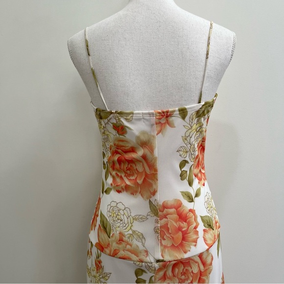 Vintage Y2K whimsical fairy asymmetrical hem drop waist midi dress empire waist - Picture 7 of 12